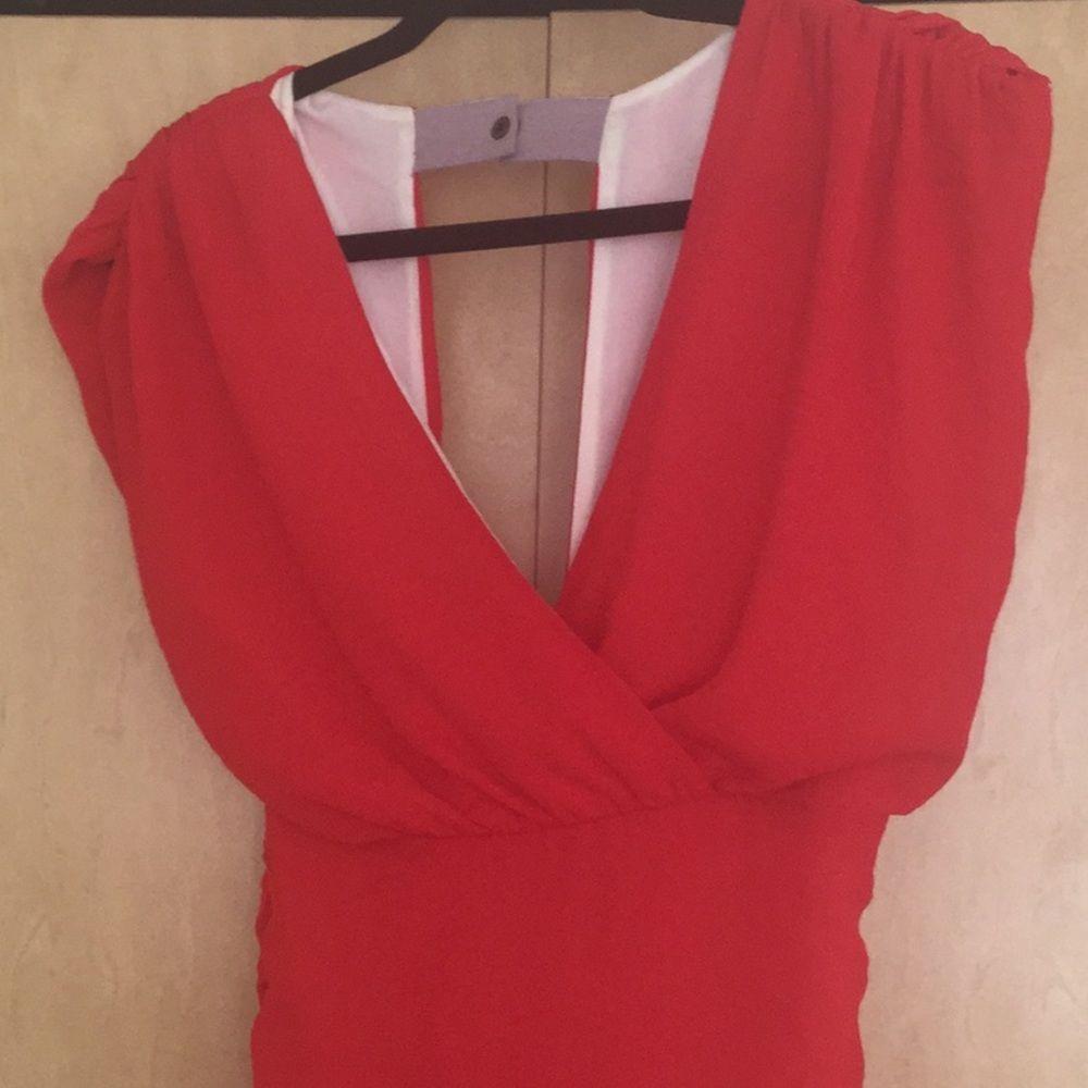 Alice + Olivia V-Neck Mini Dress - Picture 2 of 11